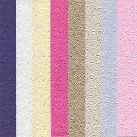 Embossed Daisy Clearance 50 pack, Handmade Recycled paper | PaperSource
