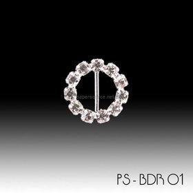 Embellishment | Buckle Round, BDR01, 10x10mm, A Grade Czech Crystal Diamantes for maximum sparkle | PaperSource