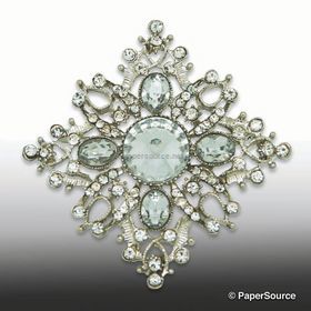 Embellishment | Brooch Empress, 60x60mm, A Grade Czech Crystal Diamantes for maximum sparkle | PaperSource