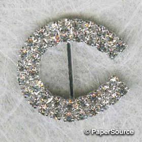 Embellishment | Buckle Horseshoe, BF20, 29x27mm, A Grade Czech Crystal Diamantes for maximum sparkle | PaperSource