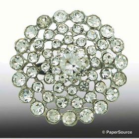 Embellishment | Brooch Coronet, 45x45mm, A Grade Czech Crystal Diamantes for maximum sparkle | PaperSource