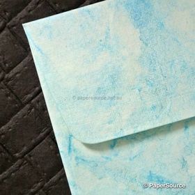 Envelope 160sq | Batik Light Blue with Silver 10pack 120gsm envelope | PaperSource