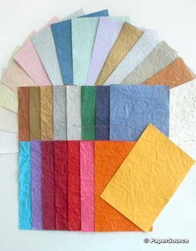 Colourific Pack Crush - pack of 30+ handmade, recycled papers in a fantastic mix of colours | PaperSource