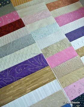 12inch Scrapbooking Pack of Handmade papers. | PaperSource