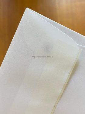 Envelope DL | Vellum White Translucent, Peel + Seal 100gsm envelope | PaperSource