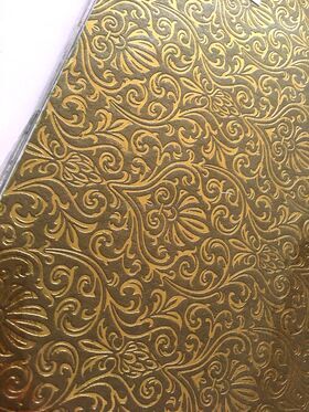 Colourific | Gold Eternity 30 sheets of A5 size, handmade recycled gold themed paper in Embossed, Foiled, Glitter and patterned styles | PaperSource