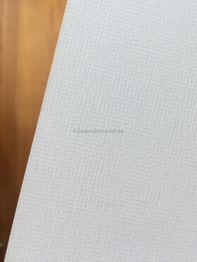 Oxford | White, Light Weave Texture, Matte, Laser Printable A4 270gsm Card | PaperSource