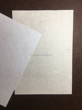 Silk Plain | Pale Ivory Handmade Recycled Printable Paper 200gsm A4 Card | PaperSource