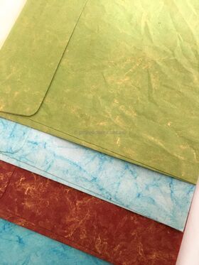 Envelopes - Batik Assorted 30 pack, Handmade Recycled Paper | PaperSource