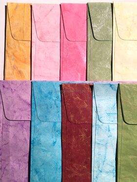 Envelopes - Batik Assorted 30 pack, Handmade Recycled Paper | PaperSource