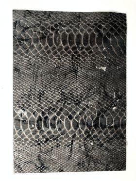 Leather Python Batik Charcoal Embossed Faux Leather Handmade Recycled paper | PaperSource