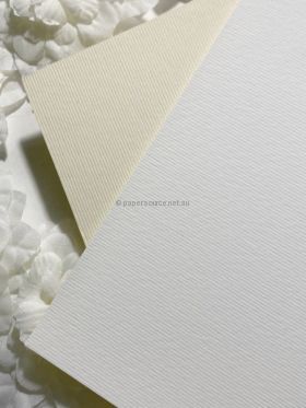 Ultrafelt Soft Ivory (at left). A Matte, Laser Printable A4 118gsm Paper | PaperSource