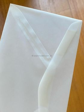 Envelope DL | Vellum Clear Translucent, 90gsm envelope | PaperSource