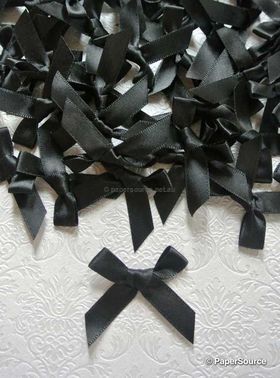 Bow - Black Satin 10mm | PaperSource