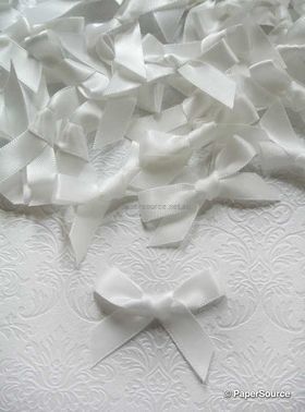 Bow - White Satin 10mm | PaperSource