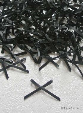 Bow - Black Satin 3mm | PaperSource