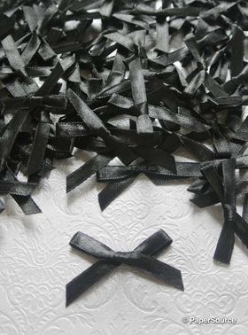 Bow - Black Satin 6mm | PaperSource
