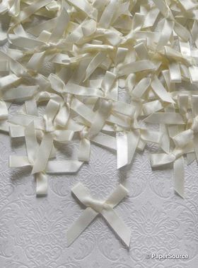 Bow - Ivory Satin 6mm | PaperSource