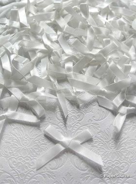 Bow - White Satin 6mm | PaperSource