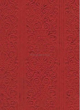 CLEARANCE Embossed Eternity Border Red Matte - Imperfects | PaperSource
