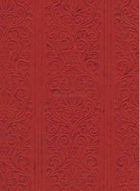 CLEARANCE Embossed Eternity Border Red Matte - Imperfects | PaperSource