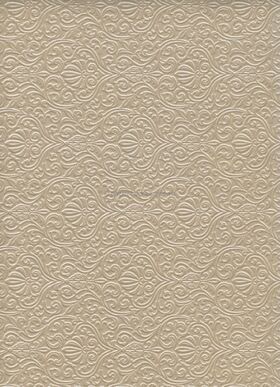 Embossed Eternity Champagne Pearlescent A4 2-sided handmade, deep embossed, recycled paper | PaperSource