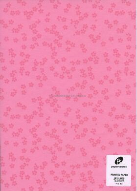 Patterned Print | Jellies Cherry Blossom Pink, 120gsm A4 Handmade, Recycled Paper | PaperSource