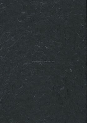 Silk Plain | Black with Fibres 90gsm Recycled Handmade Paper | PaperSource