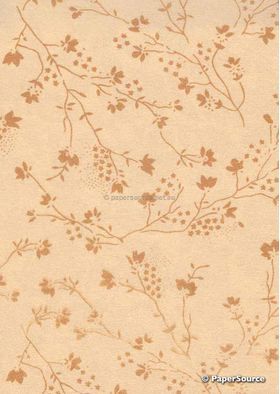 Chiffon Blossom | Amber Chiffon with Amber Screen Print | PaperSource