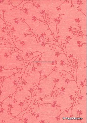 Chiffon Blossom | Pink Chiffon with Pink Screen Print | PaperSource
