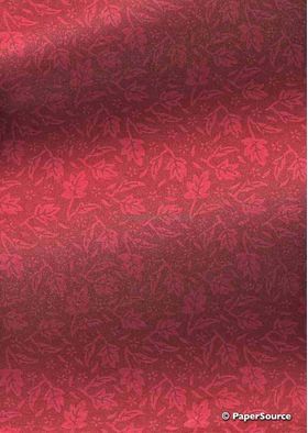 Chiffon Autumn Red on Red Chiffon, A4 fabric | PaperSource