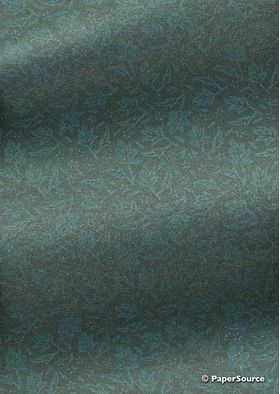 Chiffon Print | Autumn Forest Green Chiffon with Green Print, A4 - curled | PaperSource