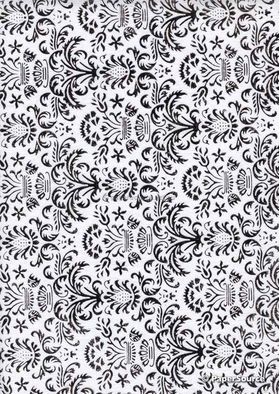 Flat Foil Crest | Black Foil on White Matte Chiffon A4 paper | PaperSource