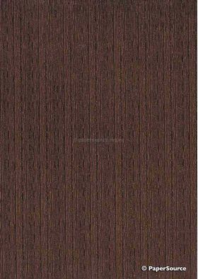 Chiffon Print | Stripe Chocolate Brown with Black Striped pattern, A4 | PaperSource