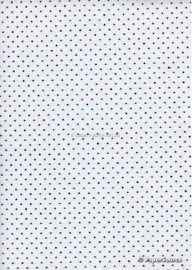 Precious Metal | Bead White with Foiled Rainbow Raised Pattern on Chiffon A4 | PaperSource