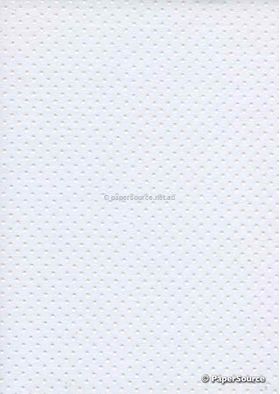 Precious Metal | Bead White with White Rainbow Raised Pattern on Chiffon A4 | PaperSource