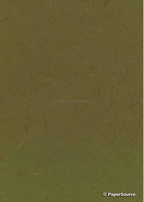 Silk Plain | Olive Green 90gsm Recycled Printable Handmade Paper | PaperSource