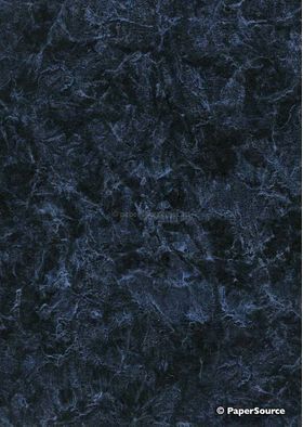Batik Metallic | Black with Blue 120gsm Handmade Recycled A4 Paper | PaperSource