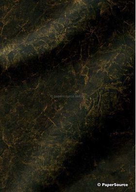 Batik Metallic - Black with Gold 120gsm Handmade Recycled Paper | PaperSource