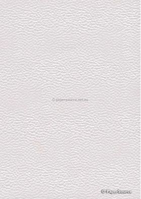 Embossed Pebble | Crystal White Pearlescent A4 Mill recycled paper | PaperSource