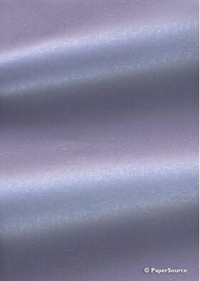 Embossed | Rococo Lilac Pearlescent 120gsm 200 x 297mm paper curled | PaperSource