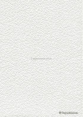 Embossed Pebble Off White Matte A4 handmade recycled paper