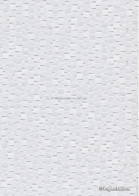 Embossed White Matte A4 handmade paper