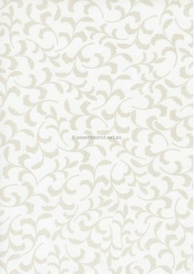 Vellum Patterned | Royal Vine, a gold pattern on Transparent A4 112gsm paper. Also known as Trace, Translucent or Tracing paper, Parchment or Pergamano. | PaperSource