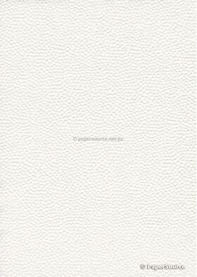 CLEARANCE Embossed Pebble White Matte Style B, A4 handmade recycled paper