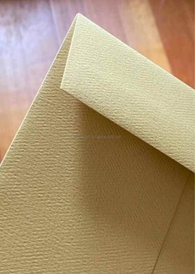 Envelope Custom 172 x 182mm | Gold Textured 280gsm matte hand made envelope | PaperSource