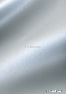 Envelope 150sq | Curious Metallics Anodised Silver 120gsm metallic envelope - curled view | PaperSource