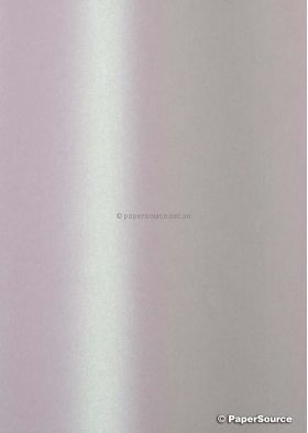 Curious Metallics Morphing Mauve 120gsm paper curled to show metallic detail | PaperSource
