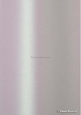 Curious Metallics Morphing Mauve 120gsm paper curled to show metallic detail | PaperSource