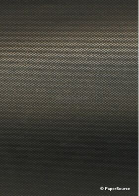 Embossed Loom Gold + Black Pearlescent 120gsm A4 paper | PaperSource